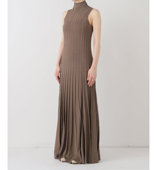 NOBLE「【NOBLE&times;L'AUBE BLANC】シアーワイドリブニットワンピース」|ワンピース|