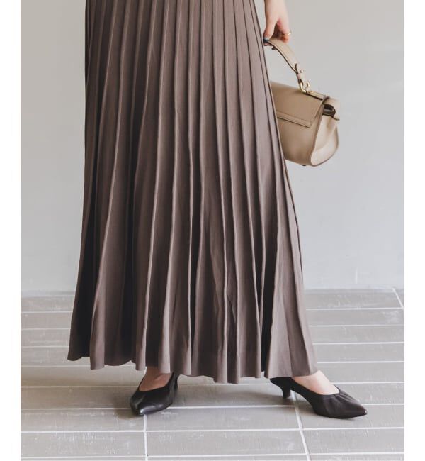 NOBLE「【NOBLE&times;L'AUBE BLANC】シアーワイドリブニットワンピース」|ワンピース|