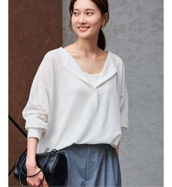 FRAMeWORK「≪追加≫サーフニットヘンリーTee」|Tシャツ・カットソー|