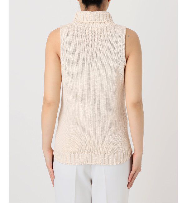 NOBLE「ローゲージノースリーブハイネックニット」|ニット・セーター|