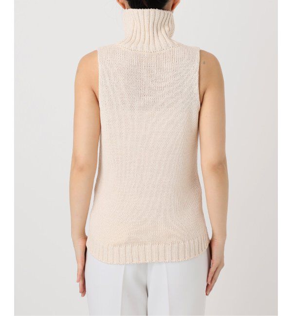 NOBLE「ローゲージノースリーブハイネックニット」|ニット・セーター|