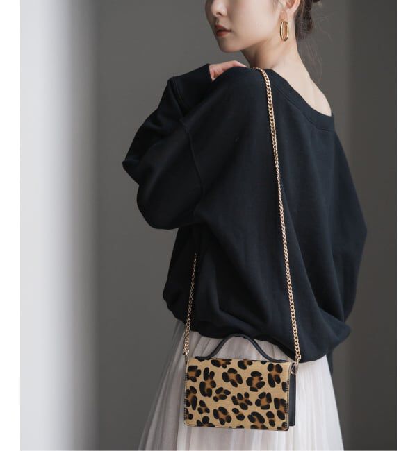 NOBLE「《NOBLE別注》Maison Vincent/メゾンヴァンサン ヘアカーフチェーンBAG」|ショルダー・メッセンジャー|ベージュ