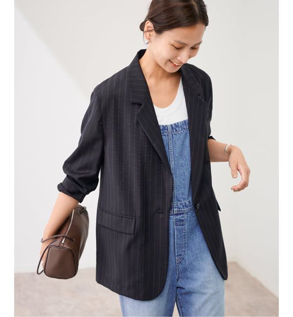 FRAMeWORK「TWトリアセトロピカルシアージャケット」|テーラードジャケット|