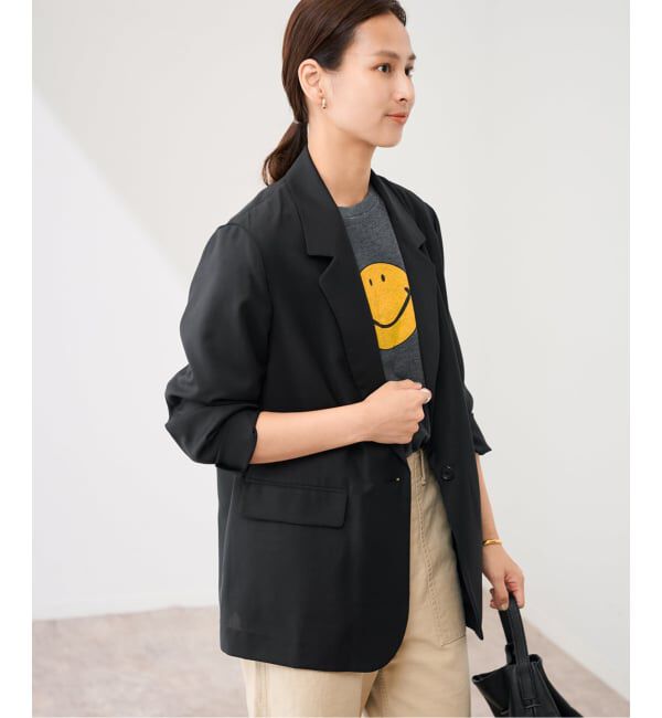 FRAMeWORK「TWトリアセトロピカルシアージャケット」|テーラードジャケット|