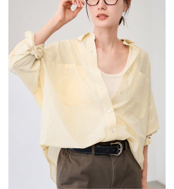 FRAMeWORK「シアーワイドシャツ」|シャツ・ブラウス|