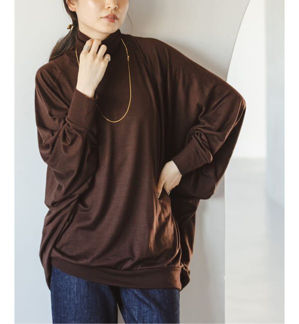 NOBLE「COG THE BIGSMOKE/コグザビッグスモーク MATILDA POLLO NECK ABANICOS TOP」|Tシャツ・カットソー|ブラウン