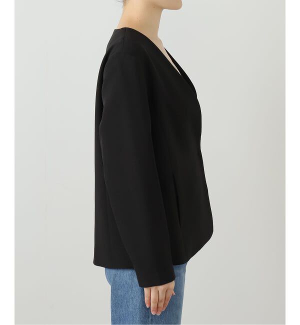  「ノーカラーソフトジャケット」|ノーカラージャケット|