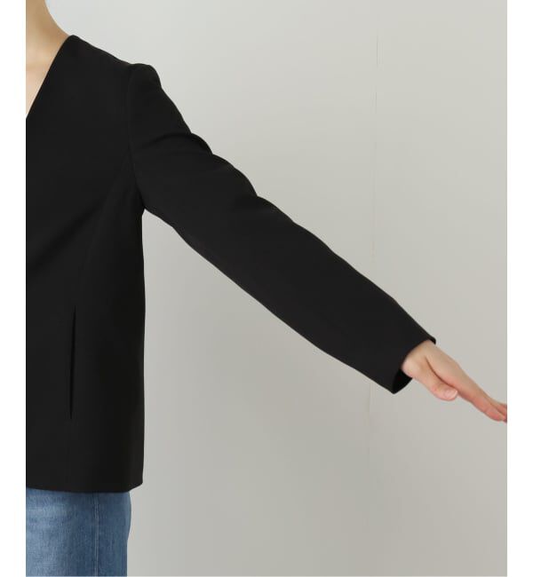  「ノーカラーソフトジャケット」|ノーカラージャケット|