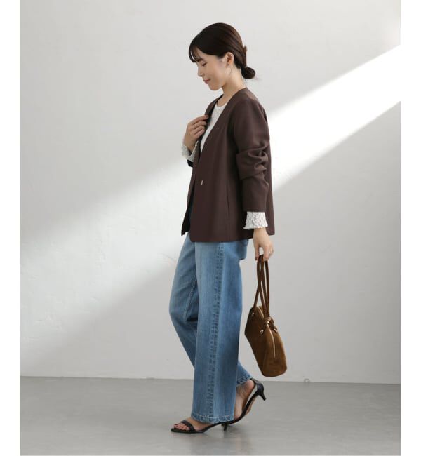  「ノーカラーソフトジャケット」|ノーカラージャケット|