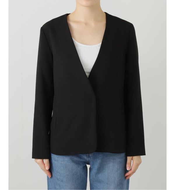  「ノーカラーソフトジャケット」|ノーカラージャケット|