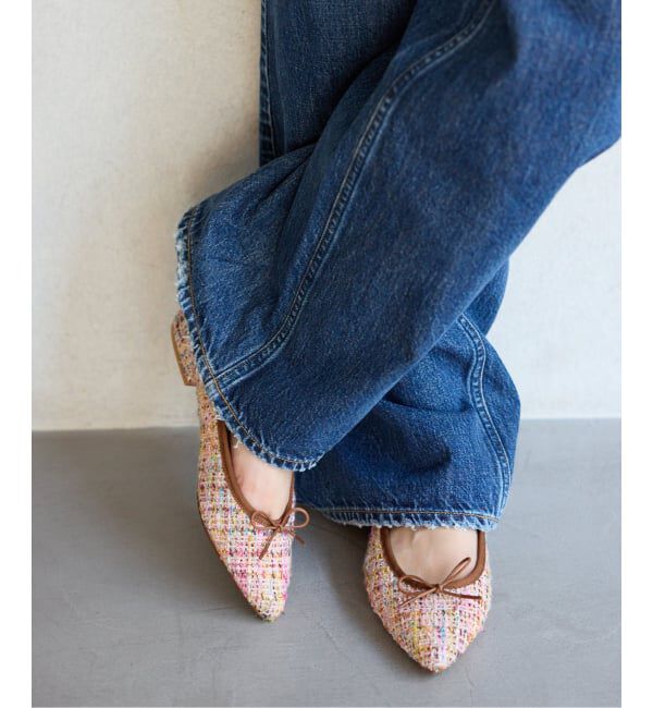  「ポインテッドツイードバレエ」|バレエシューズ|ピンク