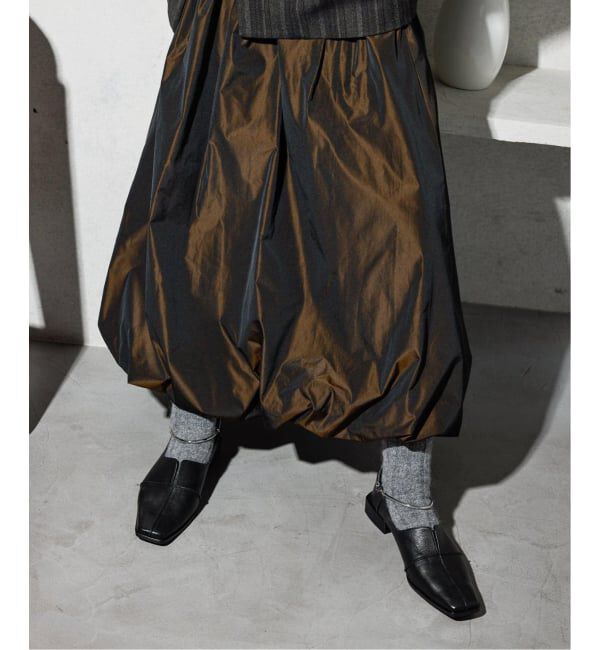 GRISE「《追加予約》GRISEレザースクエアクロスシームアンクルフラット」|その他|