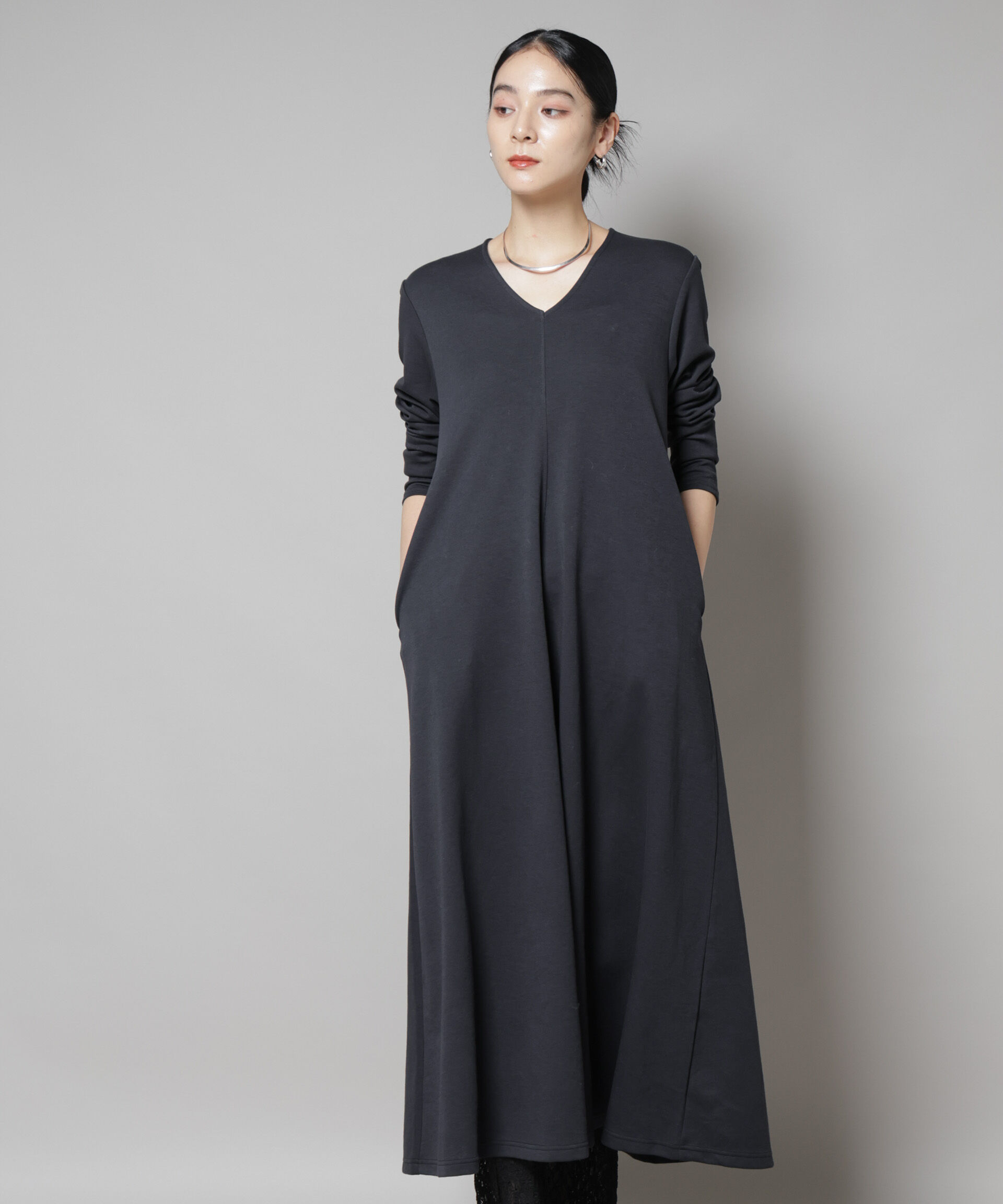 nano･universe「ライトコットンダンボールフレアワンピース」|ワンピース|