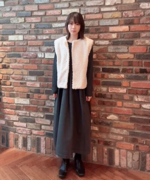 nano･universe「フォルムスカートニットワンピース」|ワンピース|