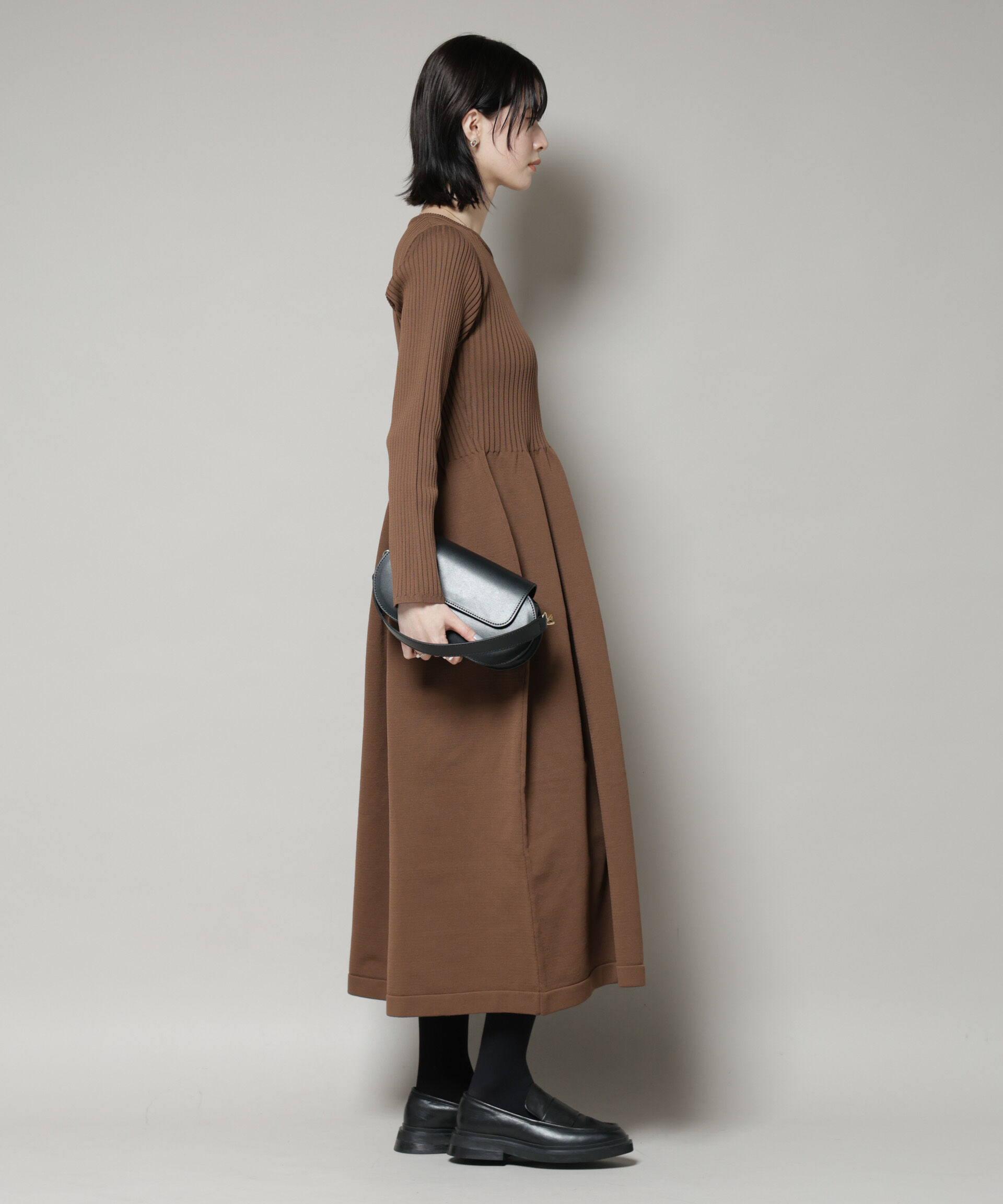 nano･universe「フォルムスカートニットワンピース」|ワンピース|