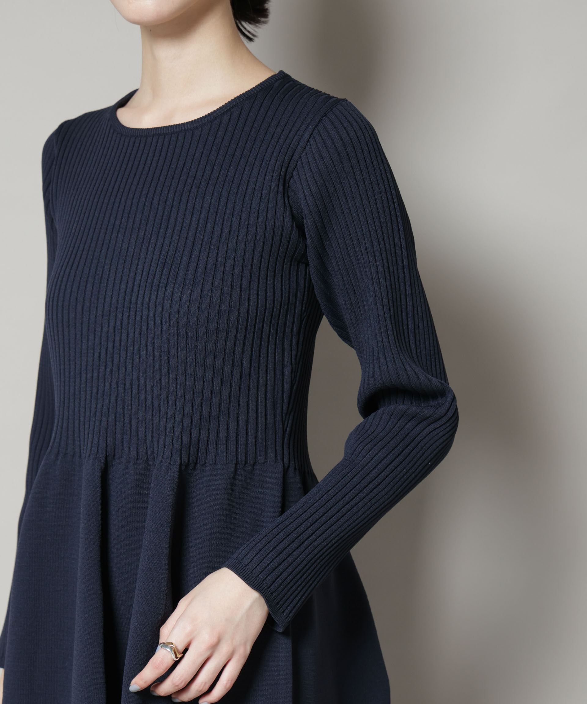 nano･universe「フォルムスカートニットワンピース」|ワンピース|