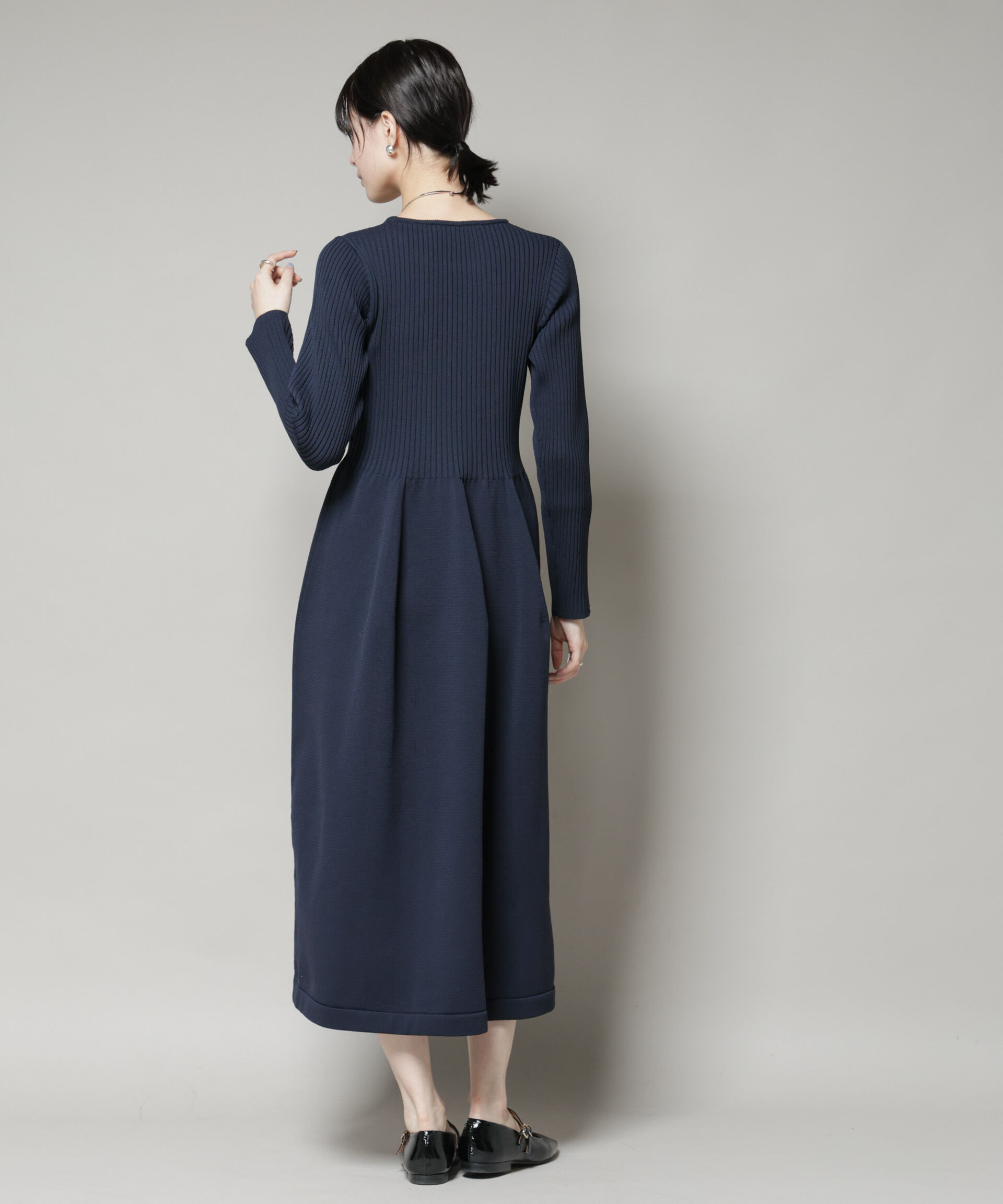 nano･universe「フォルムスカートニットワンピース」|ワンピース|