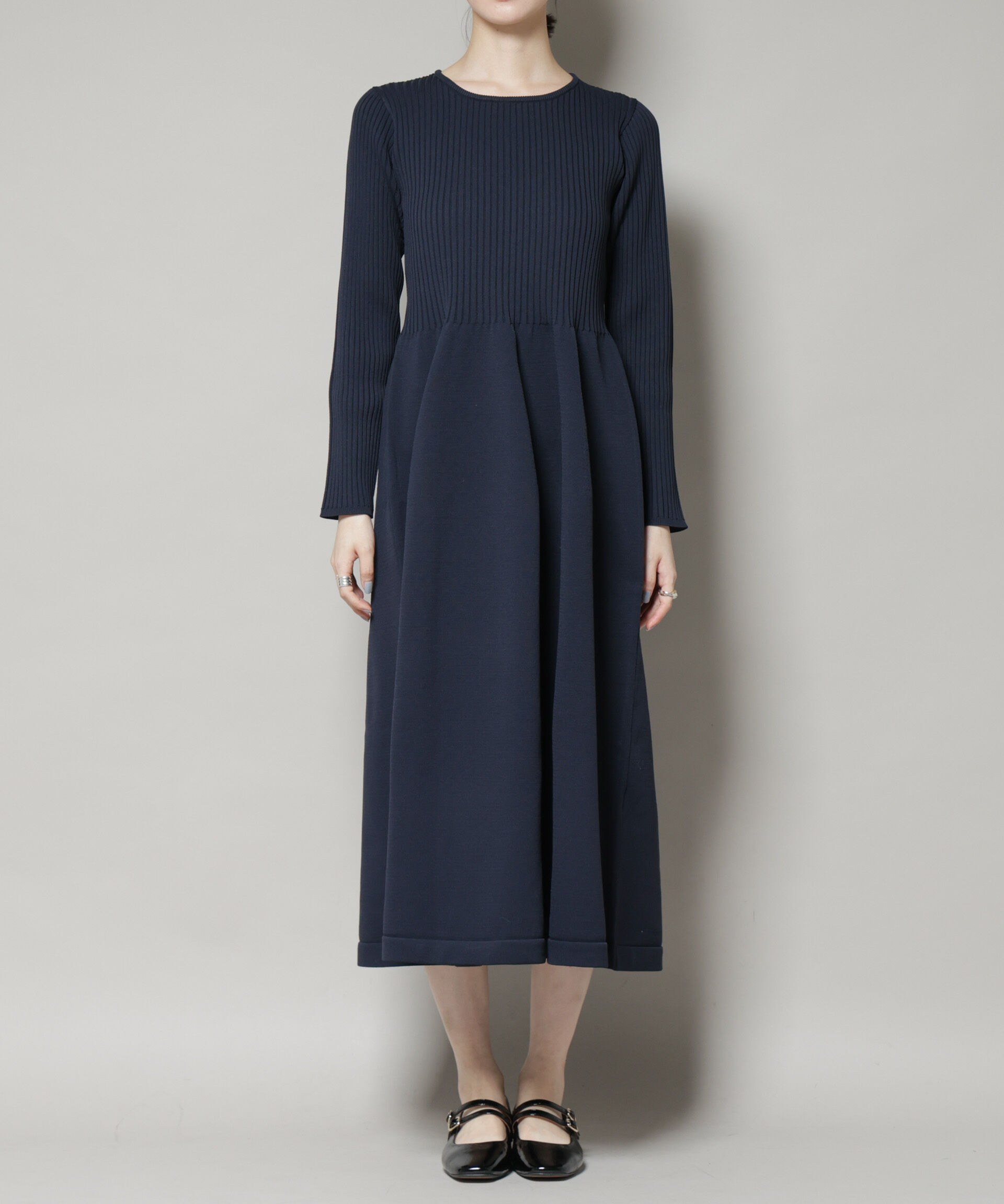 nano･universe「フォルムスカートニットワンピース」|ワンピース|