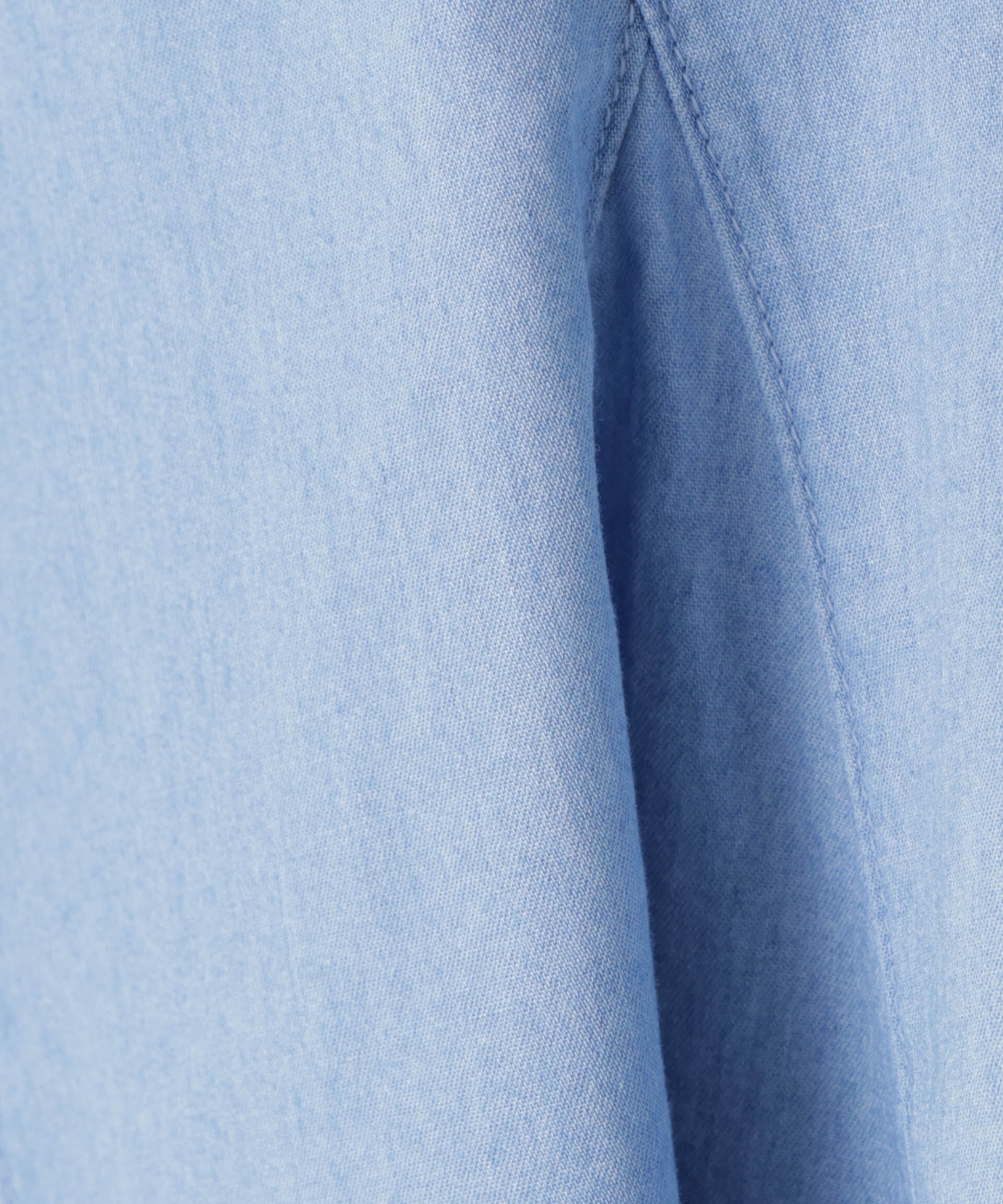 nano･universe「ライトデニムフレアブラウス」|シャツ・ブラウス|