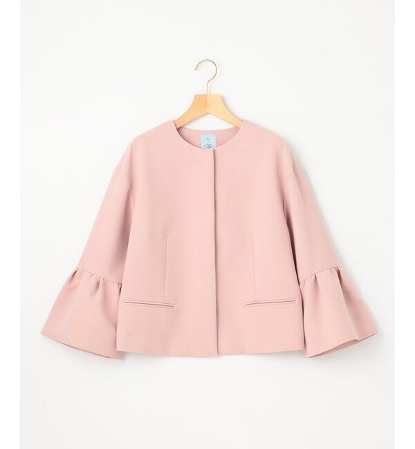 組曲「【KUMIKYOKU NAVY】コンフォータブルドレープ ジャケット」|ノーカラージャケット|