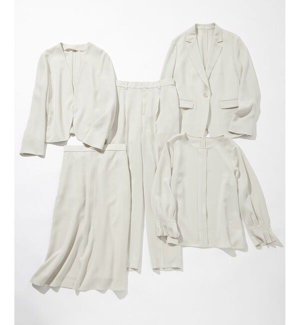 自由区「【セットアップ可】ダブルクロス ノーカラージャケット」|ノーカラージャケット|