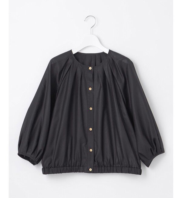 自由区「【洗える・XSサイズあり】シアーシャイニー ジャケット」|ノーカラージャケット|