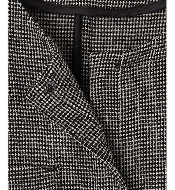 自由区「【洗える】ライトカラミノーカラー ジャケット」|ノーカラージャケット|