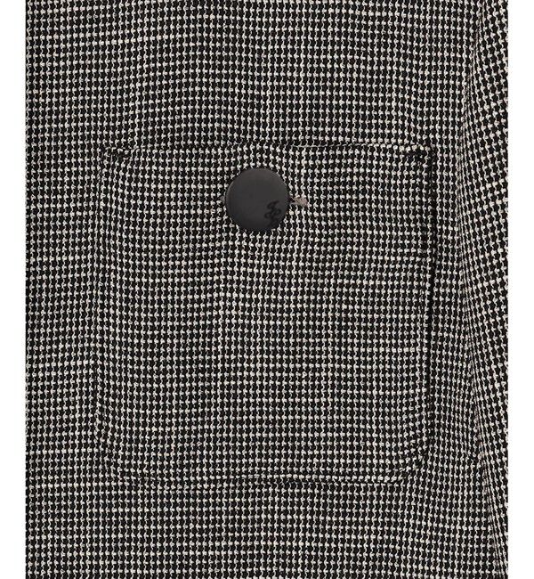 自由区「【洗える】ライトカラミノーカラー ジャケット」|ノーカラージャケット|