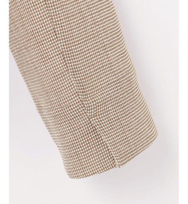 自由区「【洗える】ライトカラミノーカラー ジャケット」|ノーカラージャケット|