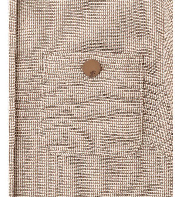 自由区「【洗える】ライトカラミノーカラー ジャケット」|ノーカラージャケット|