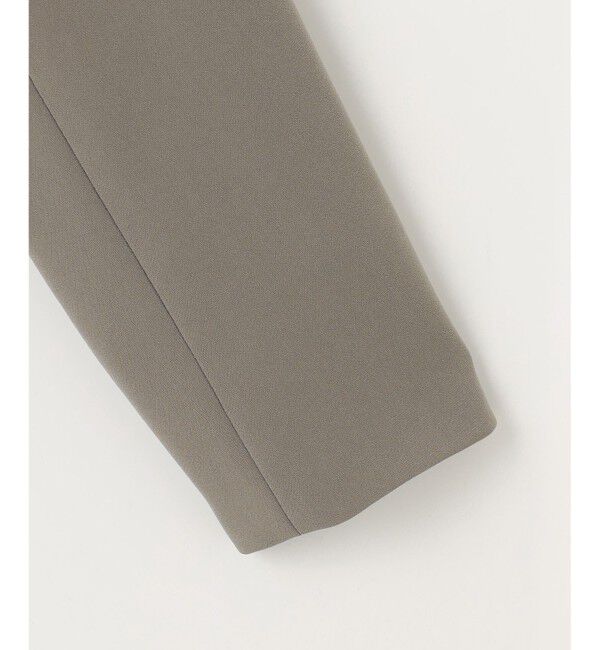 自由区「【セットアップ対応】トリアセダブルクロスノーカラー ジャケット」|ノーカラージャケット|