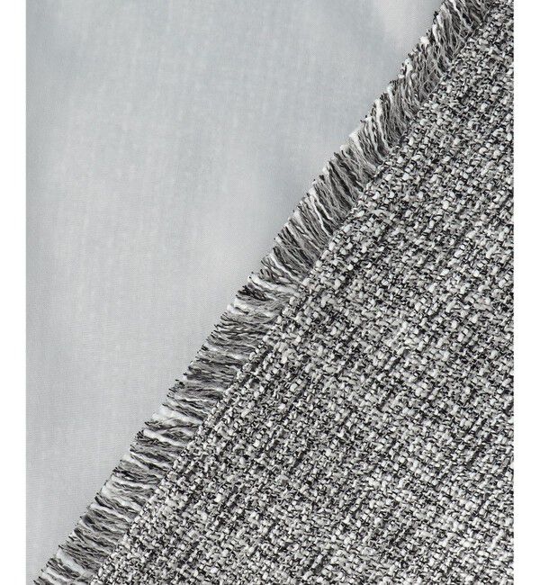 自由区「【カタログ掲載】ライトミックスツイード ジャケット」|ノーカラージャケット|