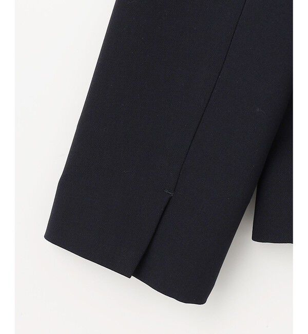 23区「【セットアップ対応/洗える】ドライツイル ノーカラー ジャケット」|ノーカラージャケット|