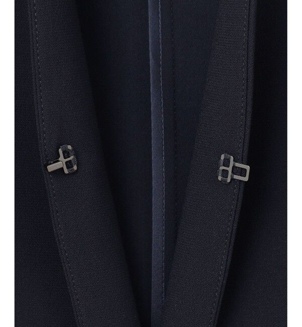 23区「【洗える/吸水速乾/UVカット/接触冷感】ストレッチジョーゼット ノーカラー ジャケット」|ノーカラージャケット|