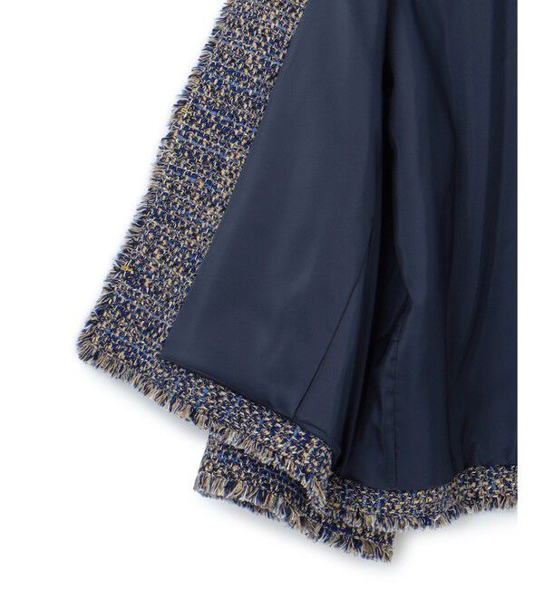 23区「GIOLICA ノーカラー ツイード ジャケット」|ノーカラージャケット|