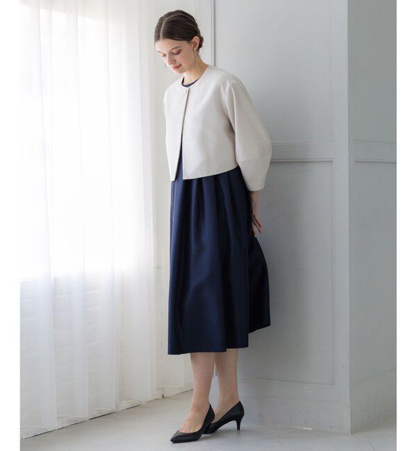 23区「【APPLAUDIR】トリアセシャンタン ジャケット」|ノーカラージャケット|