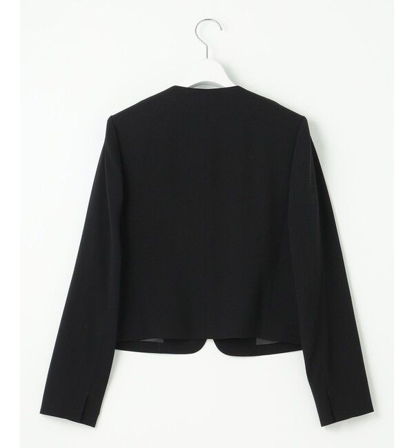 23区「【APPLAUDIR】クリアジョーゼット 3WAYコンパクトジャケット」|ノーカラージャケット|