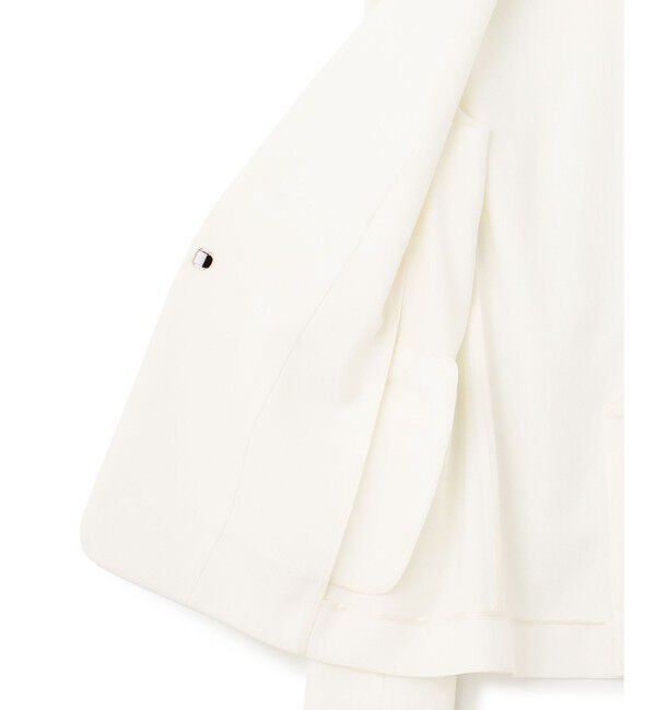 23区「【セットアップ対応/防シワ性/洗える】アイアスマットストレッチ ノーカラー ジャケット」|ノーカラージャケット|