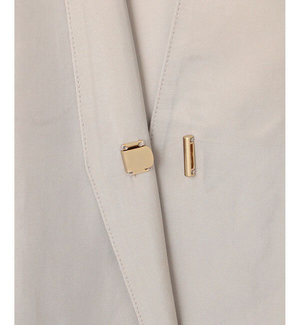 23区「【接触冷感性/洗える】フィブリルツイル ハーフスリーブ ジャケット」|ノーカラージャケット|