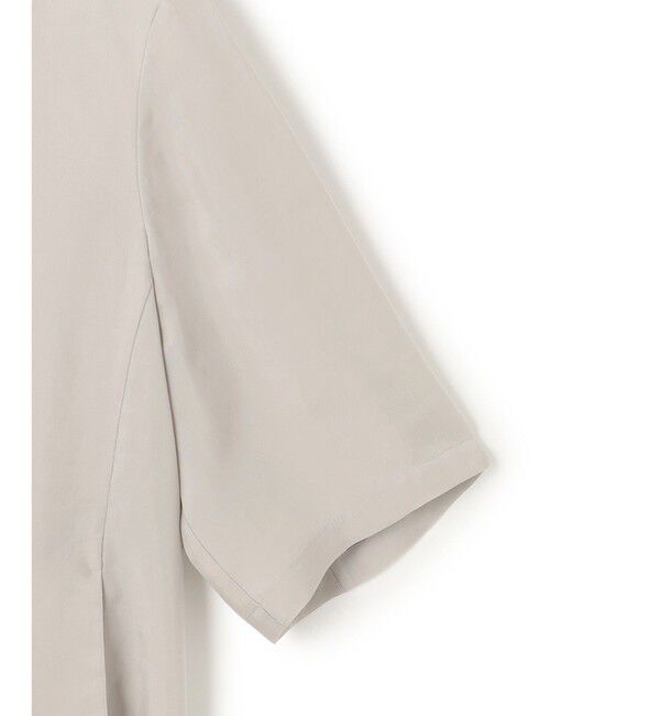 23区「【接触冷感性/洗える】フィブリルツイル ハーフスリーブ ジャケット」|ノーカラージャケット|