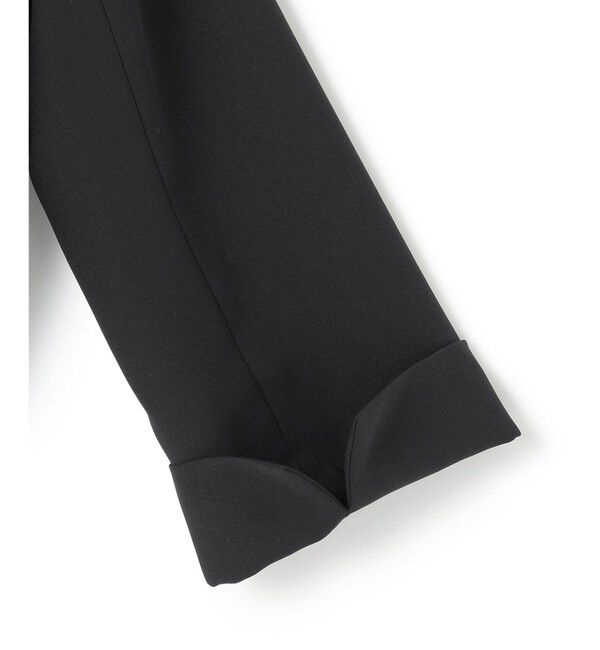 23区「【APPLAUDIR】バックサテンジョーゼット ジャケット」|ノーカラージャケット|