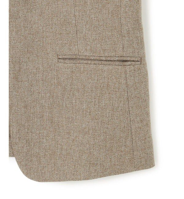 23区「【洗える】ウールライクカルゼ ノーカラー ジャケット」|ノーカラージャケット|