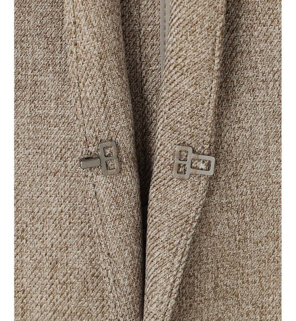 23区「【洗える】ウールライクカルゼ ノーカラー ジャケット」|ノーカラージャケット|