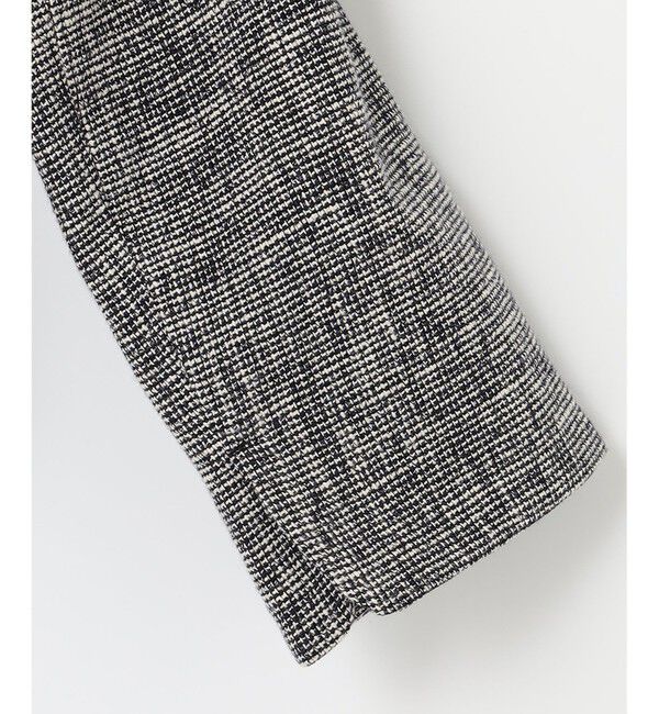 ANY SIS「ミニライトボーダー ジャケット」|ノーカラージャケット|