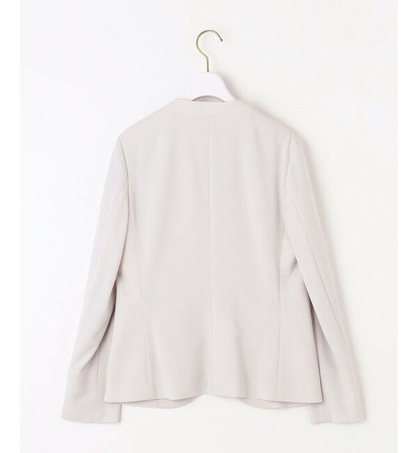 ANY SIS「【セットアップ可】セレモニーダブルクロス カラーレスジャケット」|ノーカラージャケット|