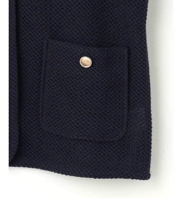 ANY SIS「【洗える】ラッセル ジャケット」|ノーカラージャケット|