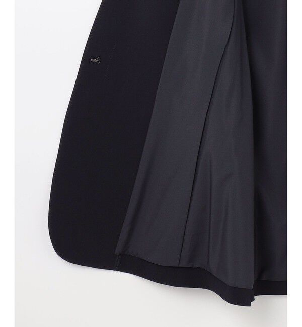 ANY SIS「セレモニーダブルクロス カラーレス ジャケット」|ノーカラージャケット|