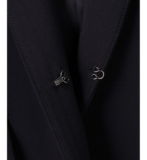 ANY SIS「セレモニーダブルクロス カラーレス ジャケット」|ノーカラージャケット|