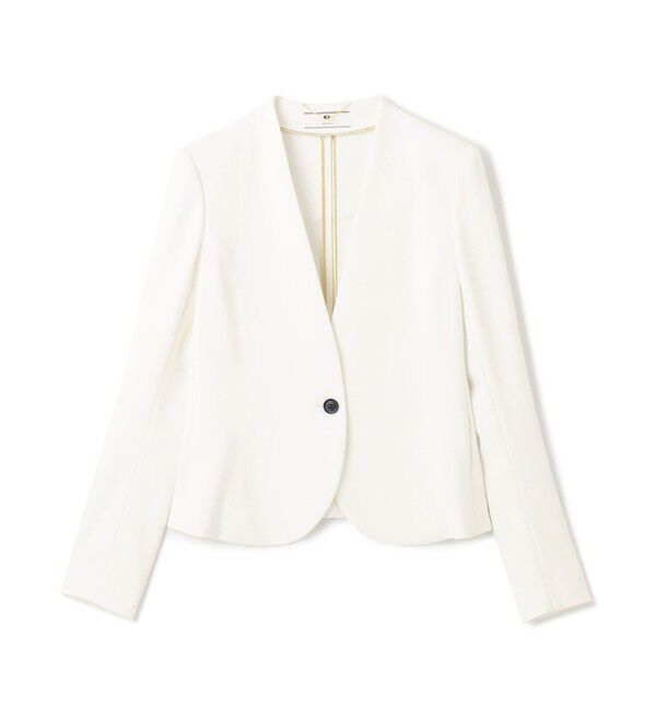 BEIGE,「【S-size】LUIZA / ノーカラージャケット」|ノーカラージャケット|