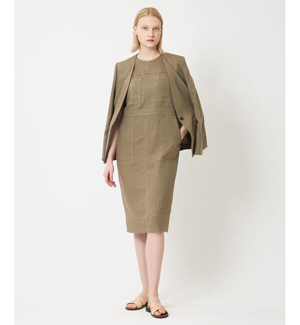 BEIGE,「CAROLE / ノーカラージャケット」|ノーカラージャケット|